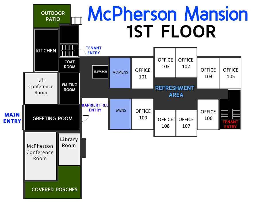 Floor Plans McPherson Mansion